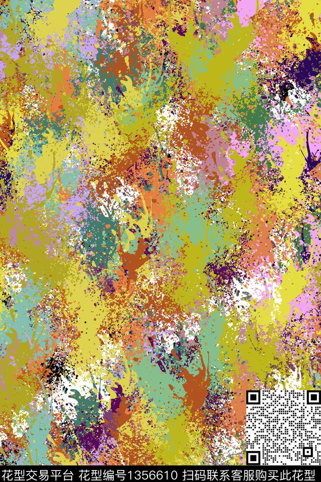 抽象男装家居服户外数码印花华亿平台下载（图片编号: 1356610） - 瓦栏（Walan）