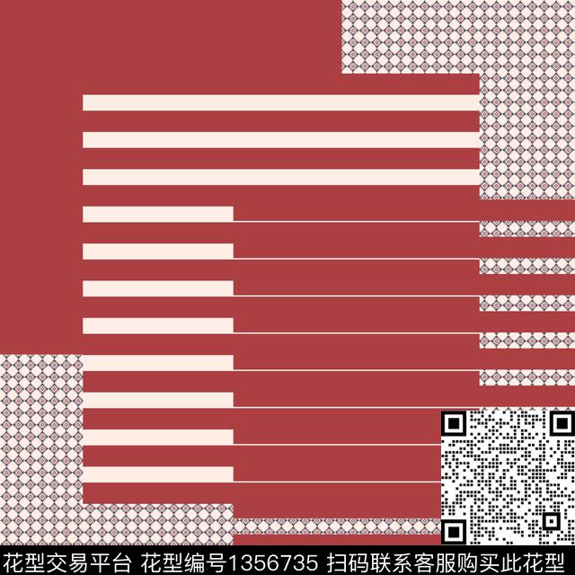 几何时尚大牌风传统印花华亿平台下载（图片编号: 1356735） - 瓦栏（Walan）