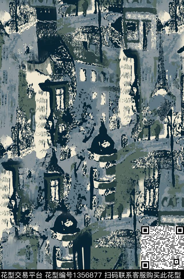 时尚迷彩大牌风传统印花华亿平台下载（图片编号: 1356877） - 瓦栏（Walan）