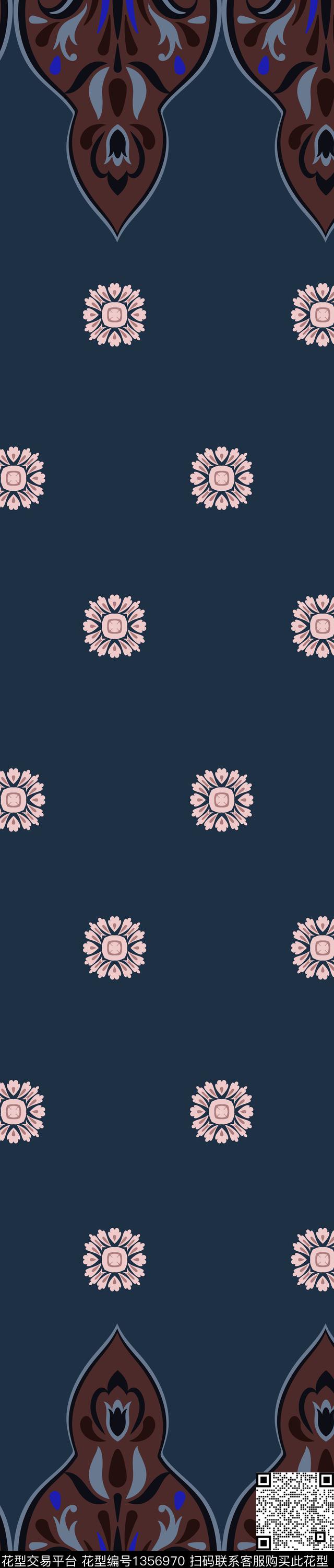 花卉传统华亿平台传统印花华亿平台下载（图片编号: 1356970） - 瓦栏（Walan）