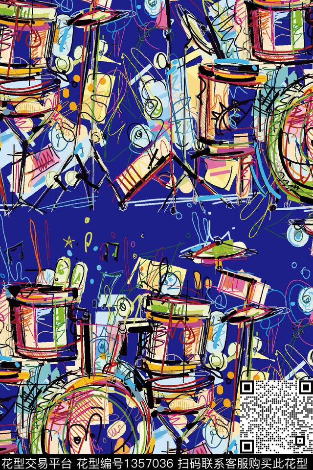 音乐架子鼓话筒数码印花华亿平台下载（图片编号: 1357036） - 瓦栏（Walan）