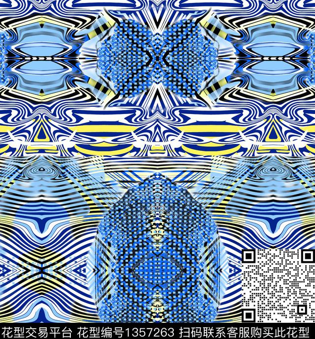 男士七分裤系列泳裤系列蓝色系列传统印花华亿平台下载（图片编号: 1357263） - 瓦栏（Walan）