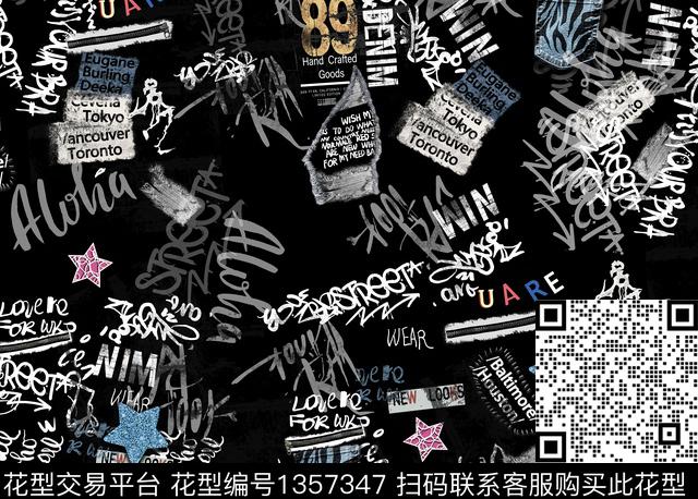 时尚插画涂鸦传统印花华亿平台下载（图片编号: 1357347） - 瓦栏（Walan）