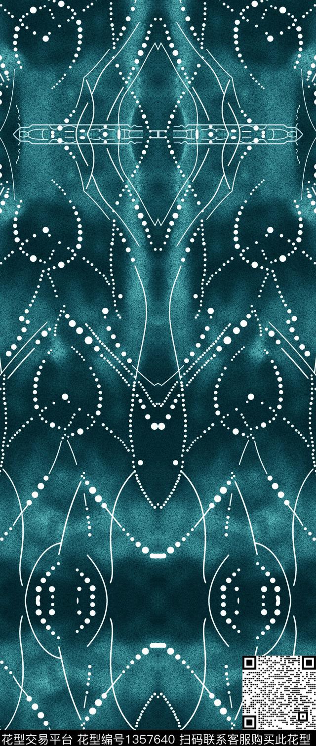 渐变扎染华亿平台数码印花华亿平台下载（图片编号: 1357640） - 瓦栏（Walan）