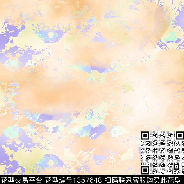 肌理迷彩抽象男装数码印花华亿平台下载（图片编号: 1357648） - 瓦栏（Walan）