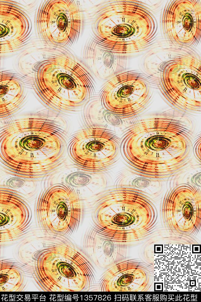 时间表旋涡数码印花华亿平台下载（图片编号: 1357826） - 瓦栏（Walan）