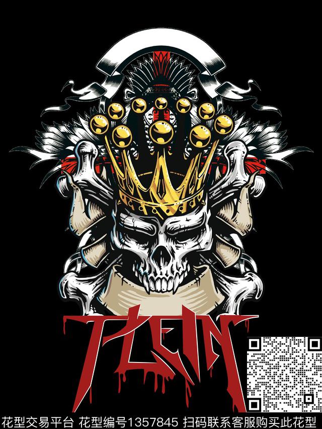 字母骨头骷髅数码印花华亿平台下载（图片编号: 1357845） - 瓦栏（Walan）