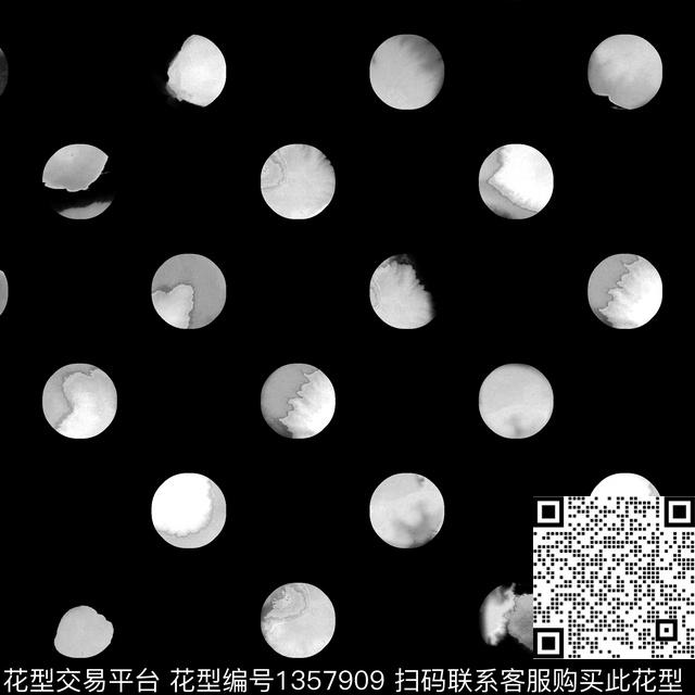 几何简约波点数码印花华亿平台下载（图片编号: 1357909） - 瓦栏（Walan）