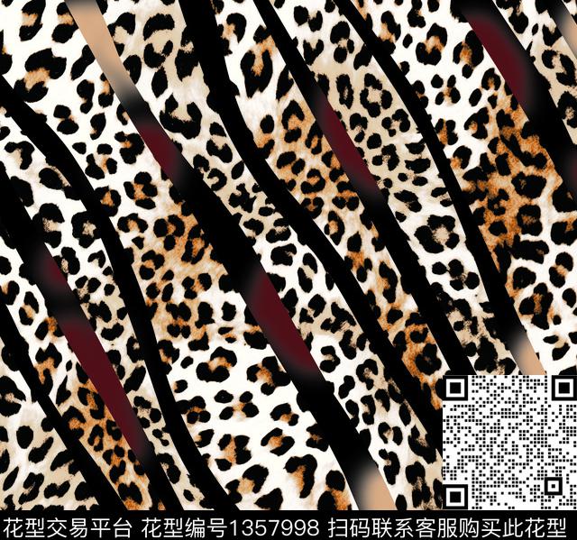 女装定位花数码华亿平台豹纹数码印花华亿平台下载（图片编号: 1357998） - 瓦栏（Walan）