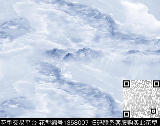 数码华亿平台扎染华亿平台大牌风数码印花华亿平台下载（图片编号: 1358007） - 瓦栏（Walan）