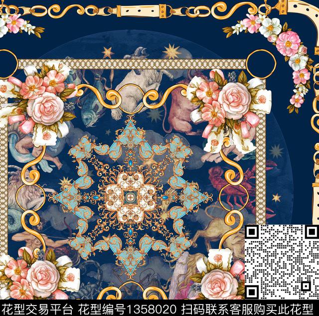 女装定位花数码华亿平台大牌风数码印花华亿平台下载（图片编号: 1358020） - 瓦栏（Walan）