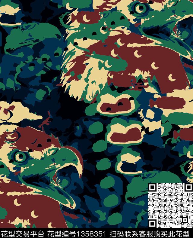 字母迷彩MONCLER数码印花华亿平台下载（图片编号: 1358351） - 瓦栏（Walan）