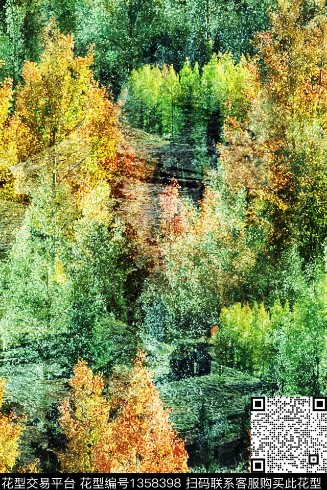 男装配饰树林数码印花华亿平台下载（图片编号: 1358398） - 瓦栏（Walan）