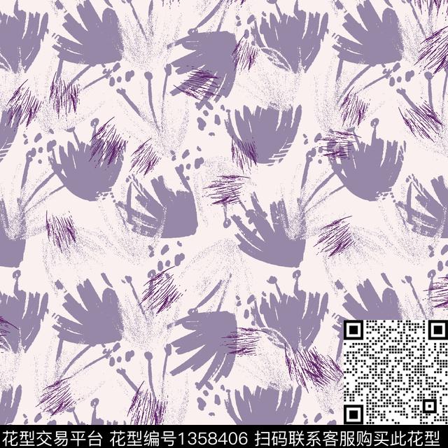 绿植树叶紫藤花男装传统印花华亿平台下载（图片编号: 1358406） - 瓦栏（Walan）