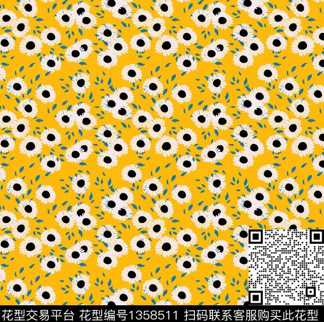 花卉大牌风小碎花传统印花华亿平台下载（图片编号: 1358511） - 瓦栏（Walan）