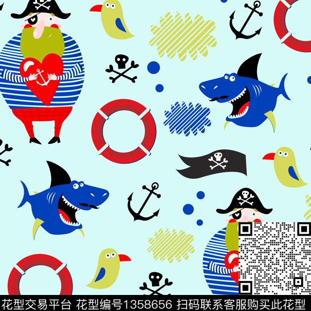 几何可爱卡通动物数码印花华亿平台下载（图片编号: 1358656） - 瓦栏（Walan）