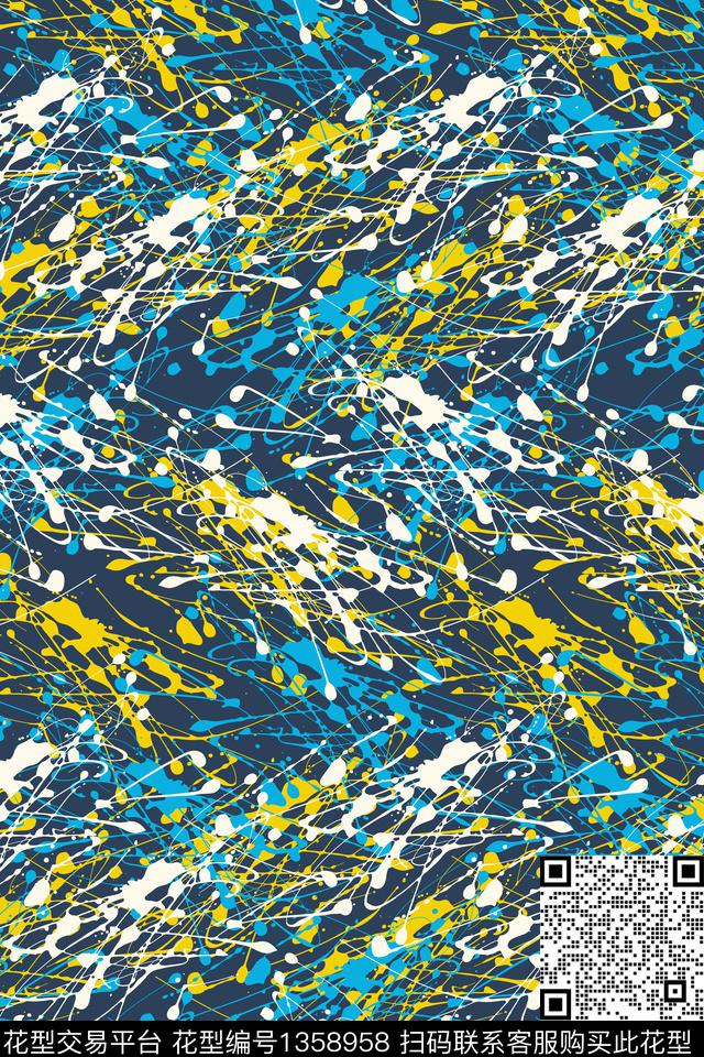 抽象男装家居服户外传统印花华亿平台下载（图片编号: 1358958） - 瓦栏（Walan）