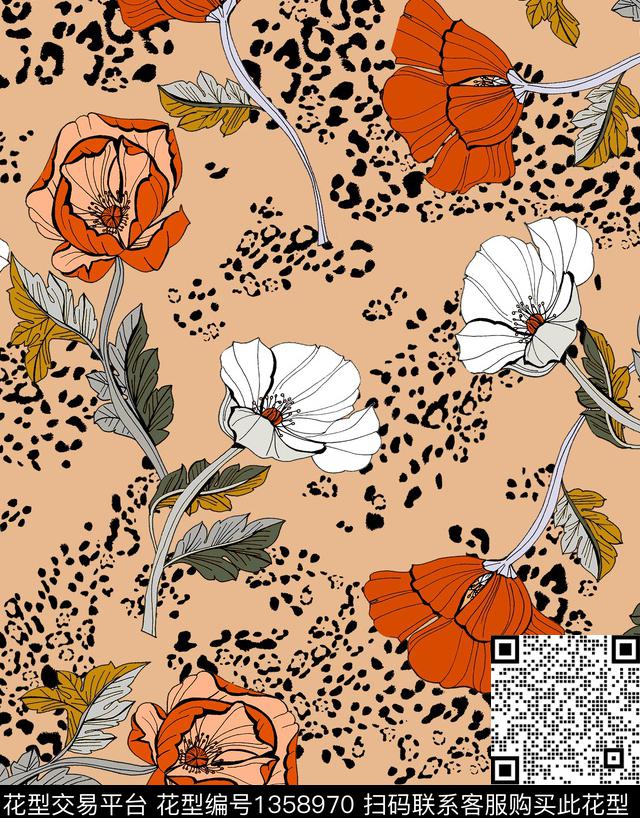 深圳绿植树叶动物传统印花华亿平台下载（图片编号: 1358970） - 瓦栏（Walan）