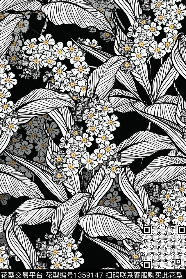 植物花卉传统华亿平台传统印花华亿平台下载（图片编号: 1359147） - 瓦栏（Walan）