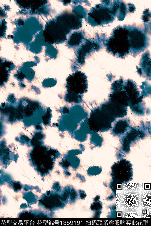肌理水彩扎染华亿平台数码印花华亿平台下载（图片编号: 1359191） - 瓦栏（Walan）