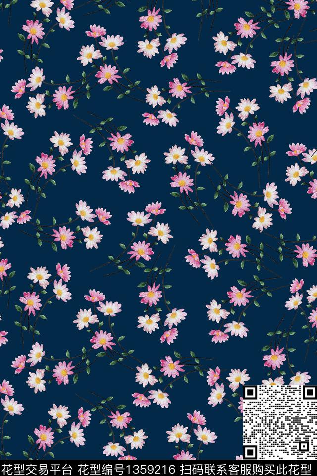 花卉小碎花绣花华亿平台数码印花华亿平台下载（图片编号: 1359216） - 瓦栏（Walan）