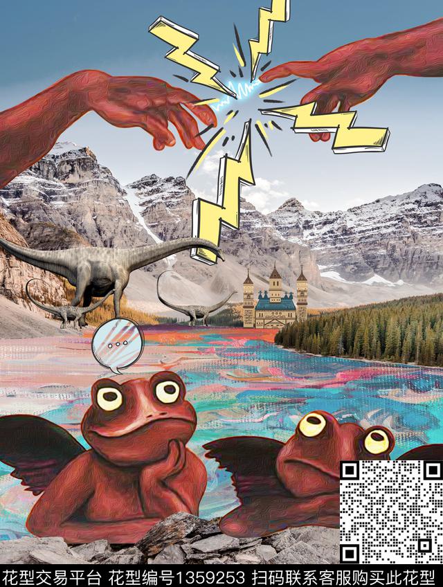 童装胸前独幅男装数码印花华亿平台下载（图片编号: 1359253） - 瓦栏（Walan）