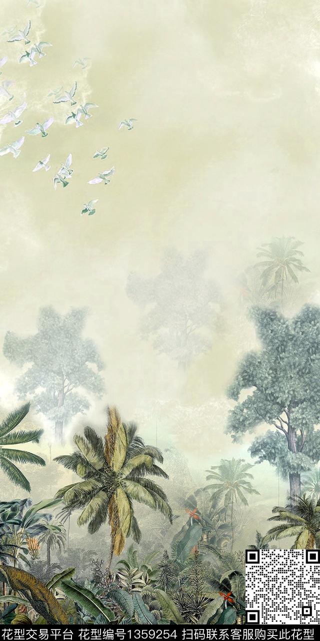 女装定位花民族花卉复古数码印花华亿平台下载（图片编号: 1359254） - 瓦栏（Walan）