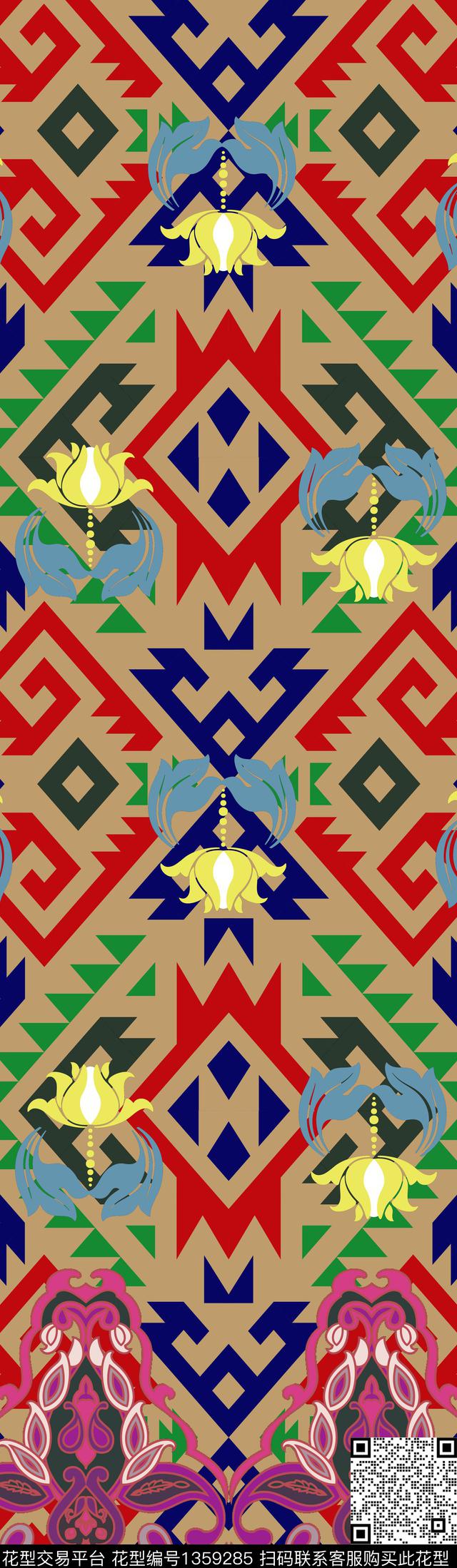 几何传统华亿平台传统印花华亿平台下载（图片编号: 1359285） - 瓦栏（Walan）