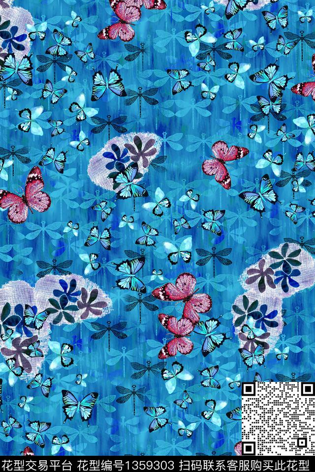 民族花卉复古中国风数码印花华亿平台下载（图片编号: 1359303） - 瓦栏（Walan）