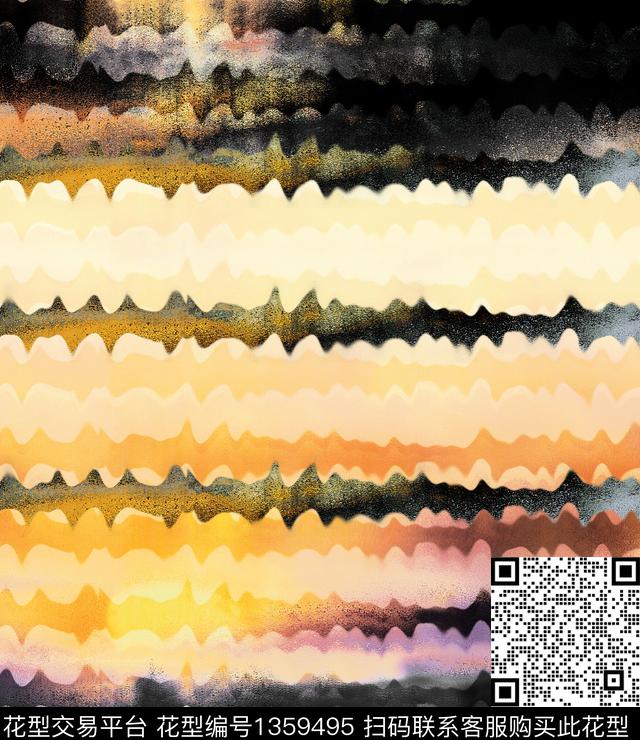 数码华亿平台扎染华亿平台大牌风数码印花华亿平台下载（图片编号: 1359495） - 瓦栏（Walan）