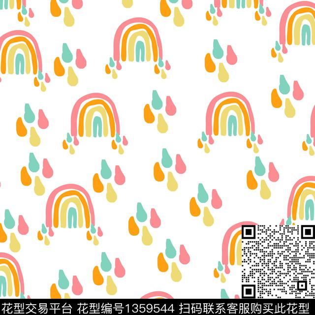 线条童装卡通传统印花华亿平台下载（图片编号: 1359544） - 瓦栏（Walan）