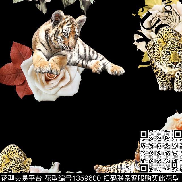 动物秋冬华亿平台数码印花华亿平台下载（图片编号: 1359600） - 瓦栏（Walan）