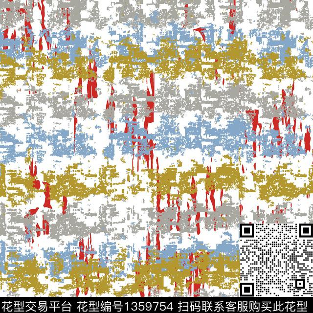 笔触迷彩艺术效果传统印花华亿平台下载（图片编号: 1359754） - 瓦栏（Walan）