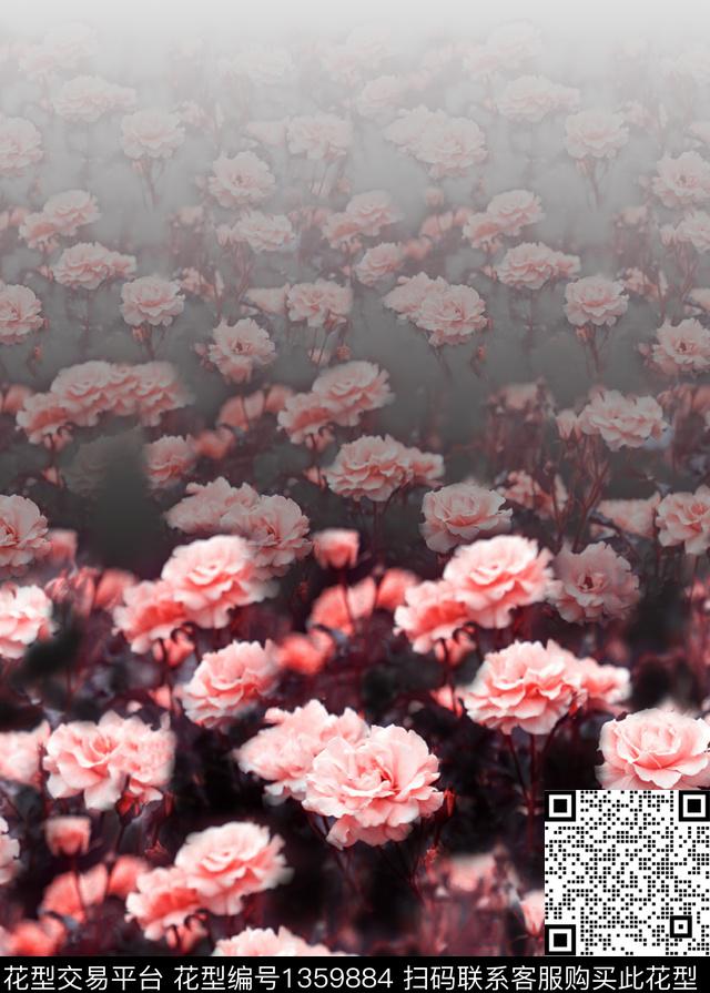 女装定位花花卉风景景观数码印花华亿平台下载（图片编号: 1359884） - 瓦栏（Walan）