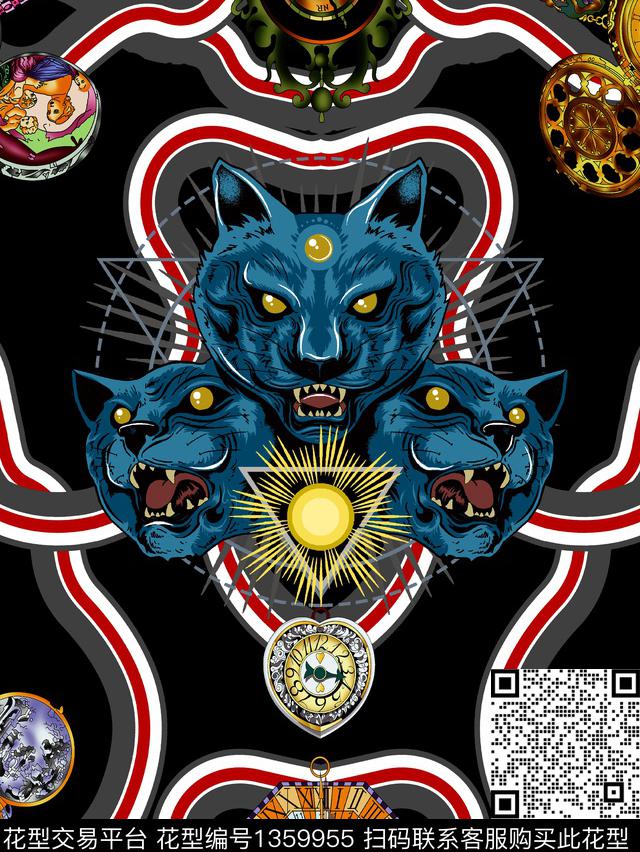 太阳狼几数码印花华亿平台下载（图片编号: 1359955） - 瓦栏（Walan）