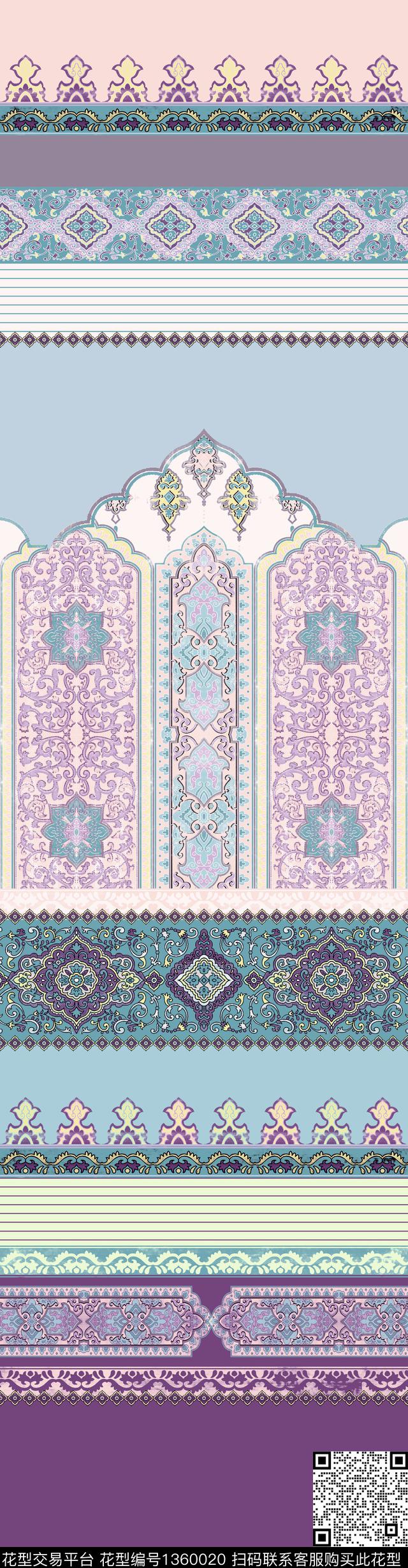 民族风大牌风传统印花华亿平台下载（图片编号: 1360020） - 瓦栏（Walan）