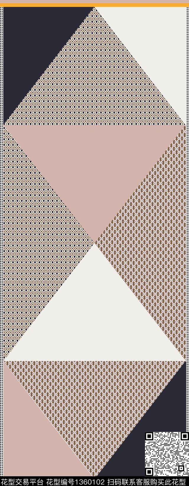 几何大牌风条纹传统印花华亿平台下载（图片编号: 1360102） - 瓦栏（Walan）