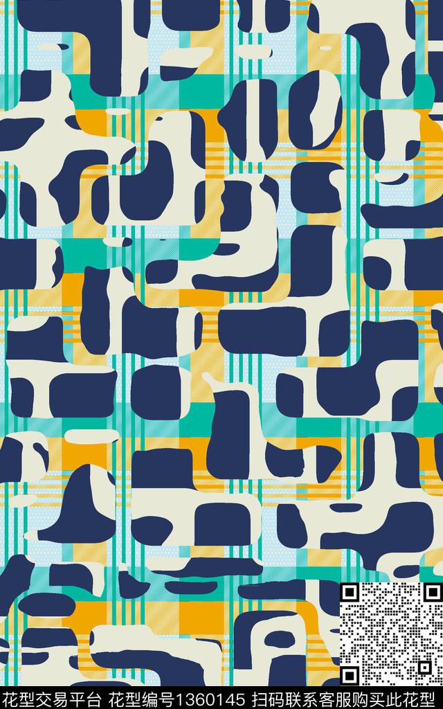 绿植树叶紫藤花男装传统印花华亿平台下载（图片编号: 1360145） - 瓦栏（Walan）