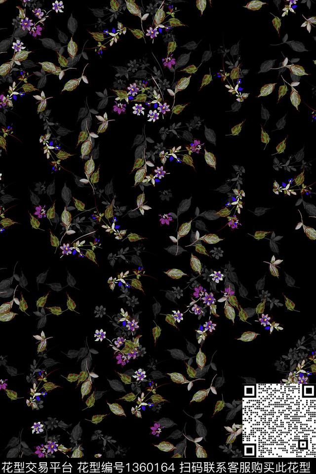 花卉花瓣春夏华亿平台数码印花华亿平台下载（图片编号: 1360164） - 瓦栏（Walan）