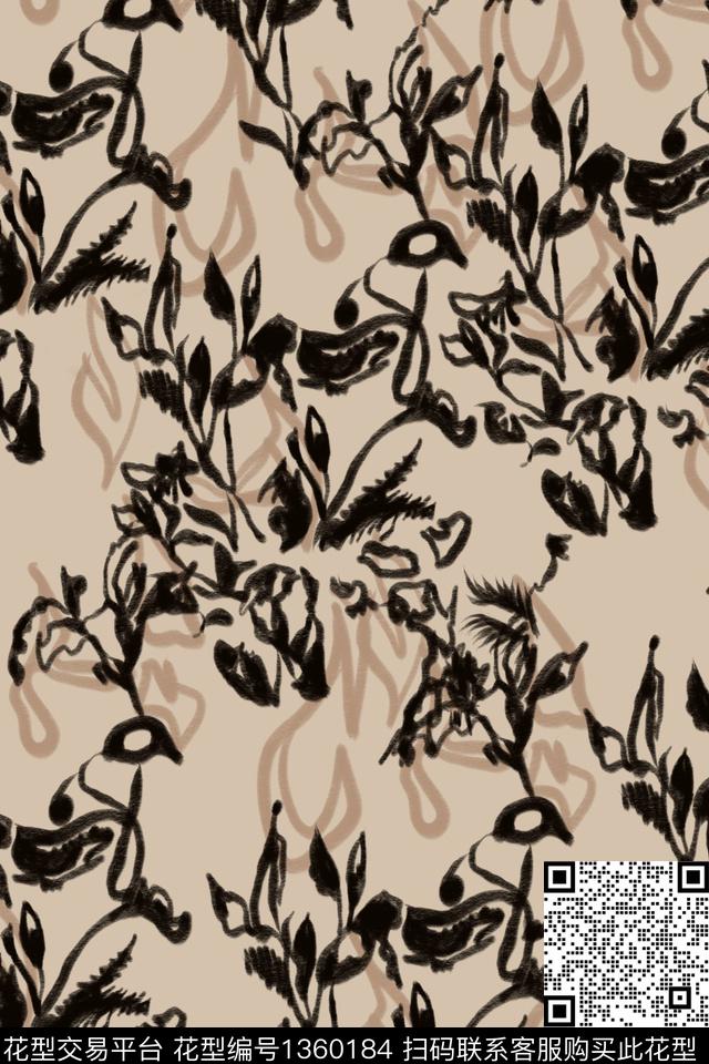 民族风花卉大牌风传统印花华亿平台下载（图片编号: 1360184） - 瓦栏（Walan）