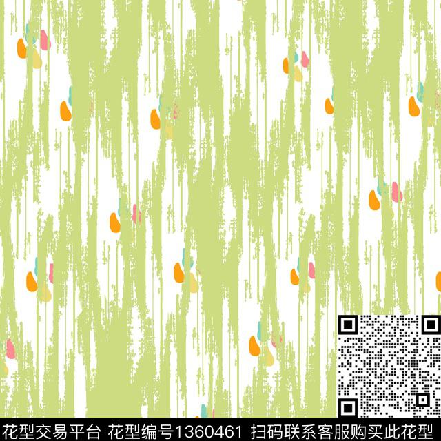 笔触抽象趣味传统印花华亿平台下载（图片编号: 1360461） - 瓦栏（Walan）