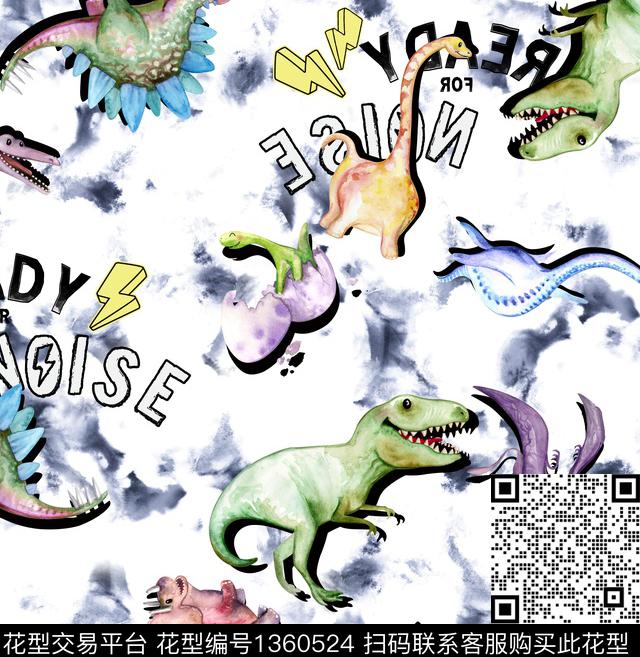 童装恐龙休闲数码印花华亿平台下载（图片编号: 1360524） - 瓦栏（Walan）