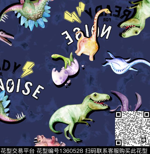 童装恐龙休闲数码印花华亿平台下载（图片编号: 1360528） - 瓦栏（Walan）