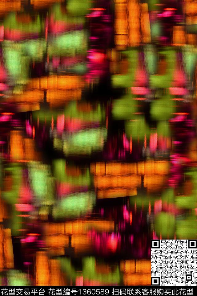 肌理油画华亿平台女装数码印花华亿平台下载（图片编号: 1360589） - 瓦栏（Walan）