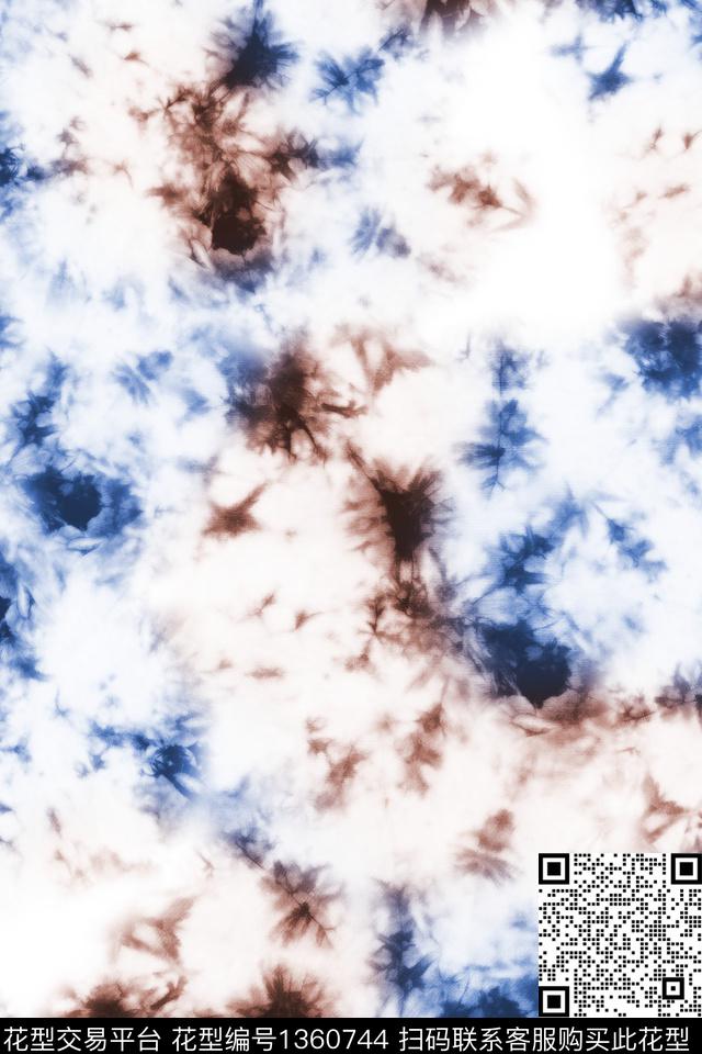 肌理扎染华亿平台抽象数码印花华亿平台下载（图片编号: 1360744） - 瓦栏（Walan）