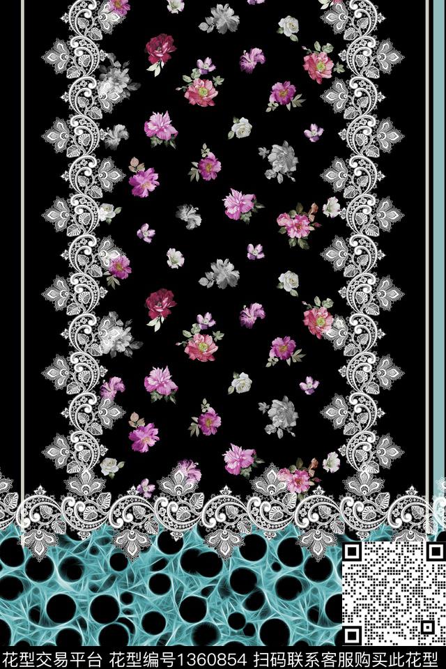 连衣裙数码华亿平台花卉数码印花华亿平台下载（图片编号: 1360854） - 瓦栏（Walan）