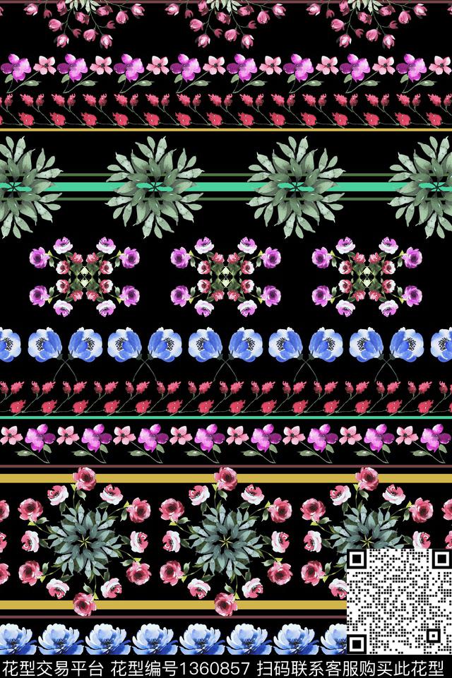 连衣裙数码华亿平台花卉数码印花华亿平台下载（图片编号: 1360857） - 瓦栏（Walan）