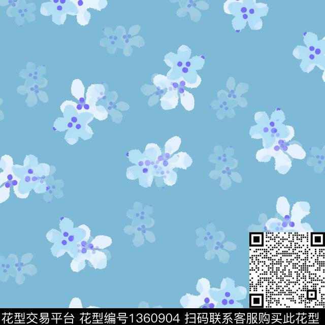 油画华亿平台大牌风小清新数码印花华亿平台下载（图片编号: 1360904） - 瓦栏（Walan）