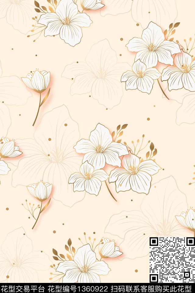 简约小清新欧美数码印花华亿平台下载（图片编号: 1360922） - 瓦栏（Walan）