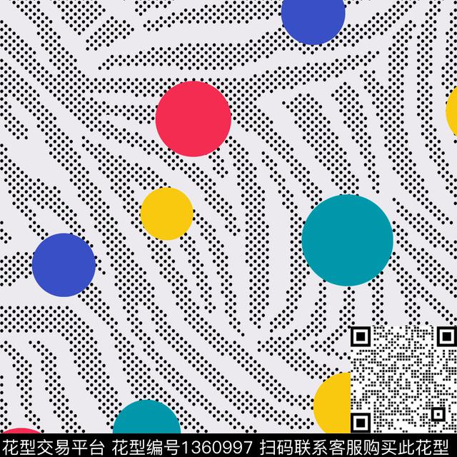 斑马纹几何圆形传统印花华亿平台下载（图片编号: 1360997） - 瓦栏（Walan）